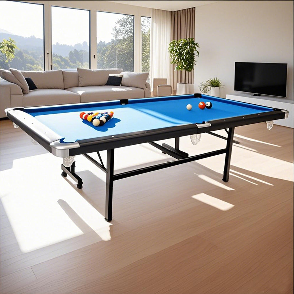 CUETIQ 6FT Free Accessory Foldable Pool Table Billiard Table