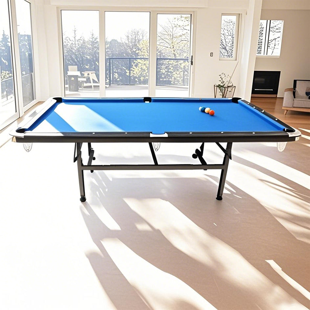 CUETIQ 6FT Free Accessory Foldable Pool Table Billiard Table