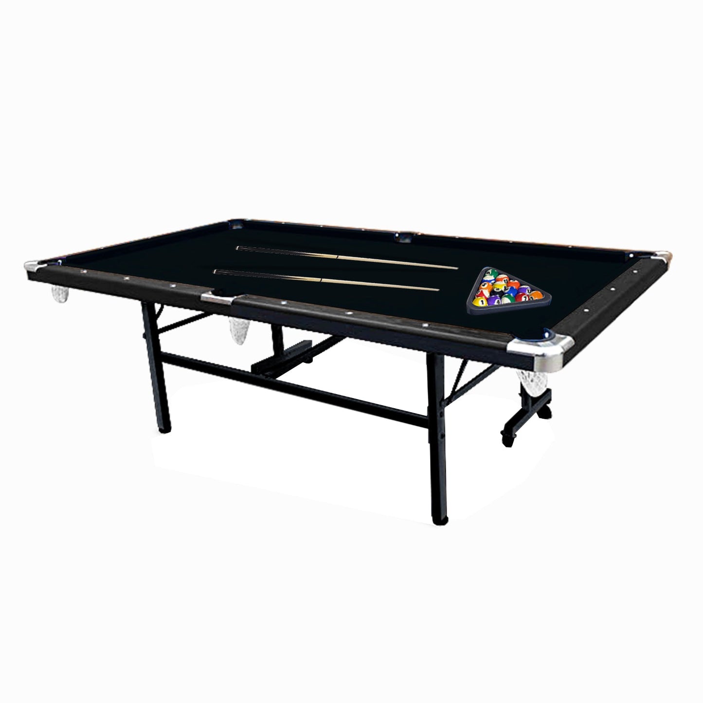CUETIQ 6FT Free Accessory Foldable Pool Table Billiard Table