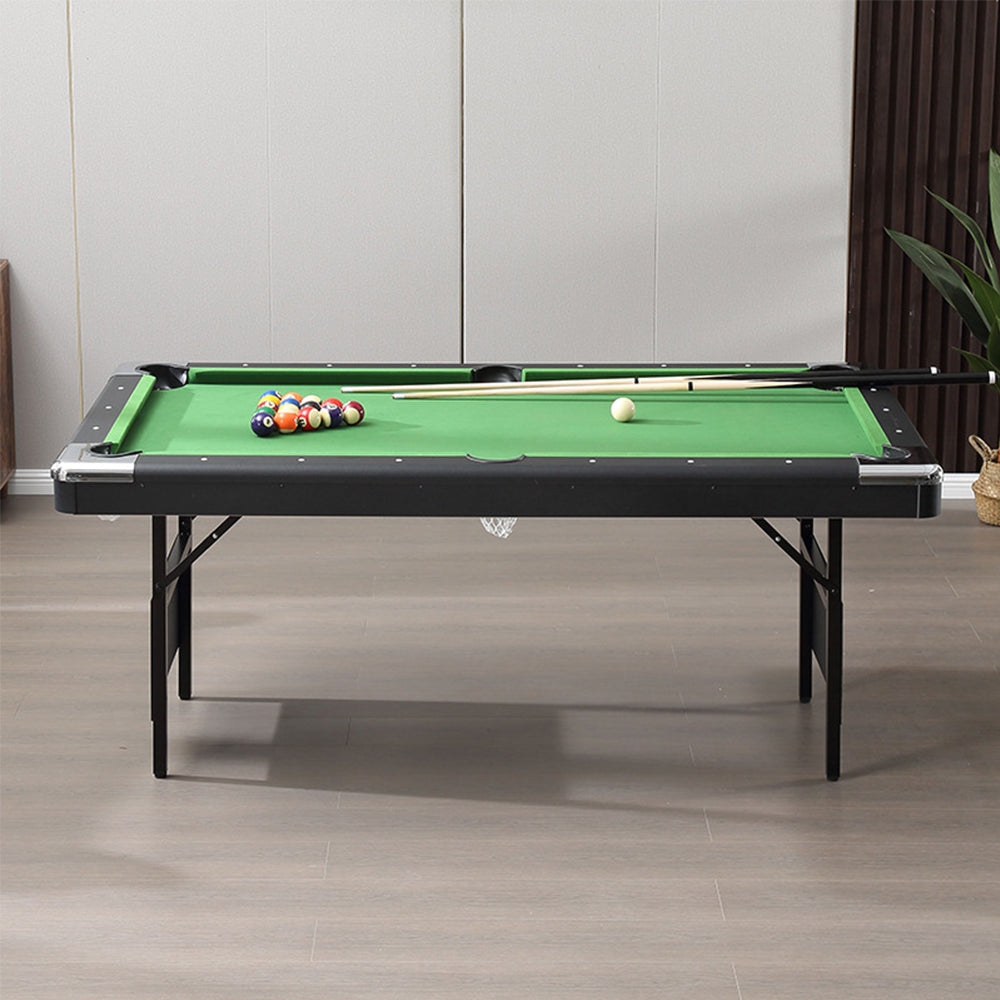 CUETIQ 6FTFoldable Pool Table Billiard Table Free Accessory Zero Setup
