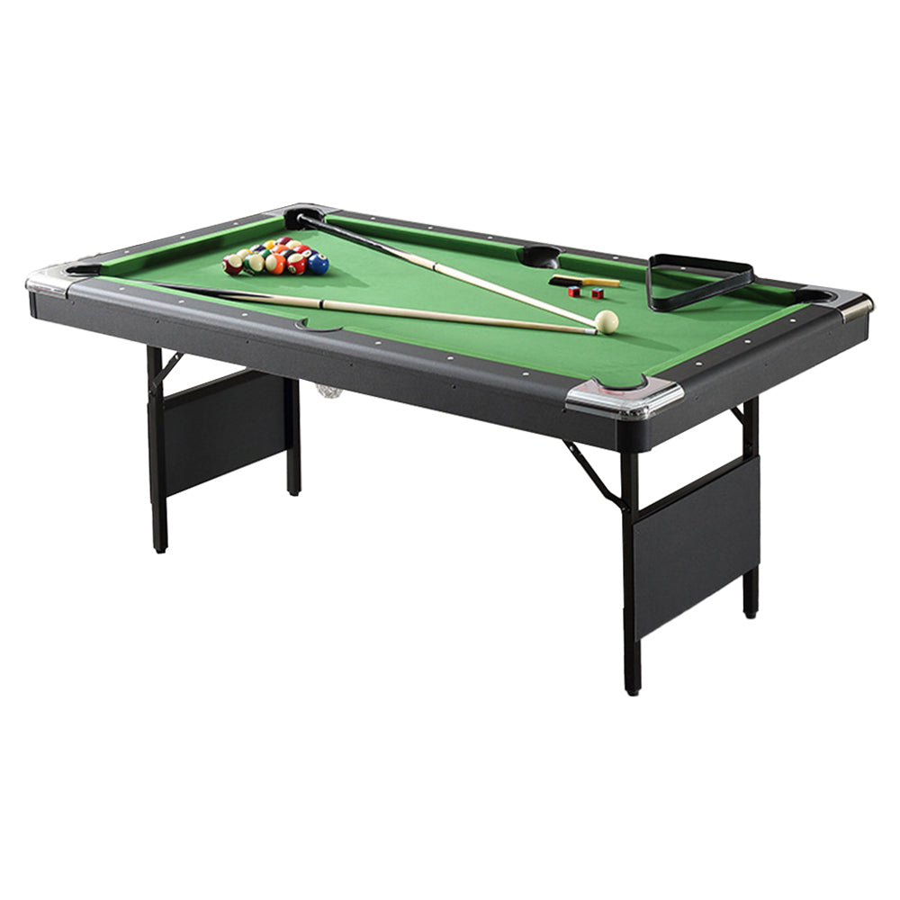 CUETIQ 6FTFoldable Pool Table Billiard Table Free Accessory Zero Setup