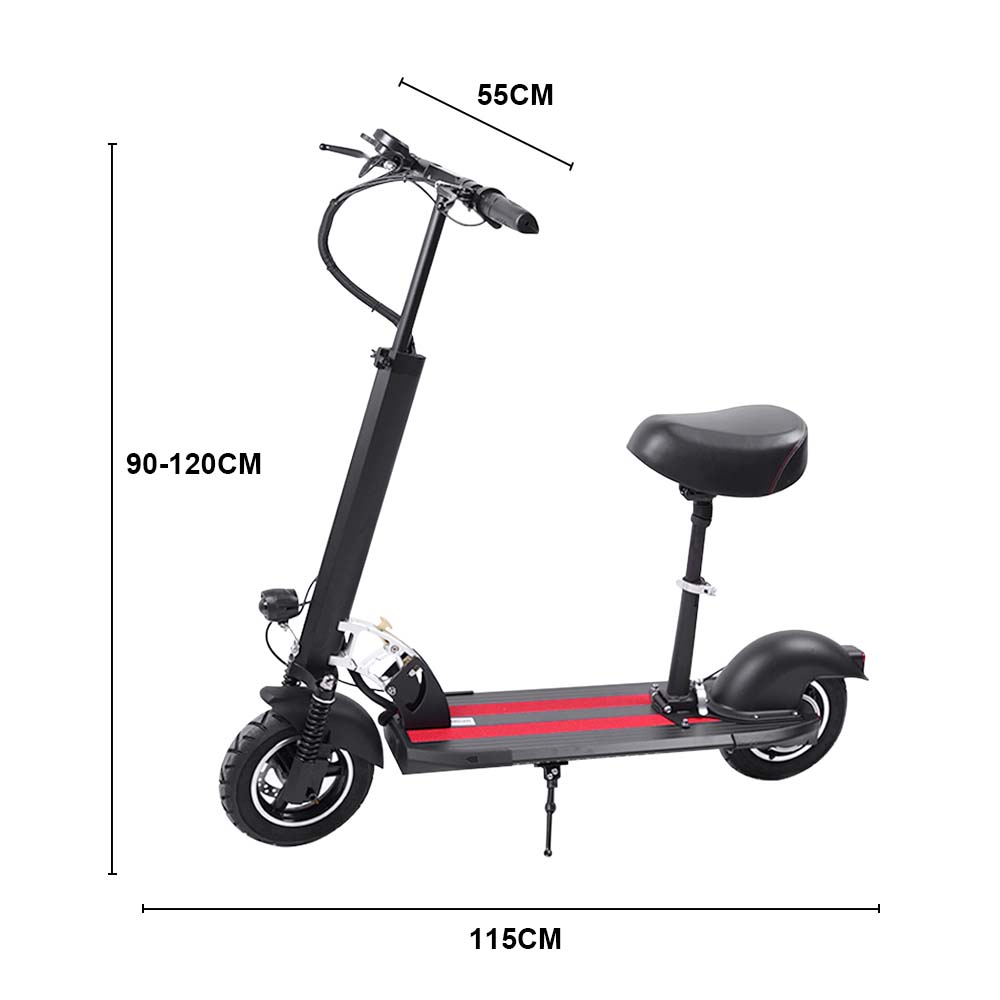 GLIDER 500W Electric Scooter w/Seat Motorised Adult Kids Boys Riding Foldable