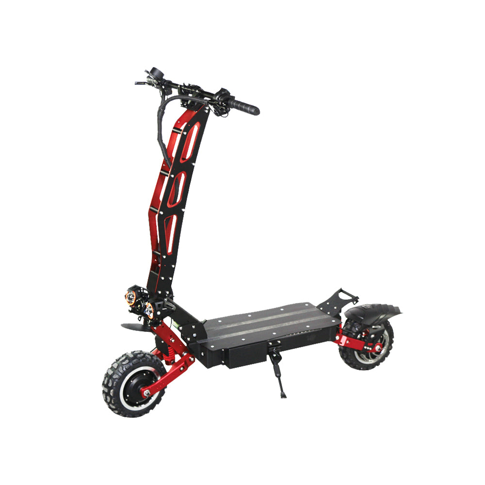 GLIDER ES-M8-Max 2800W*2 60V 21Ah Foldable Electric Scooter Portable LED Display Device - Black&Red
