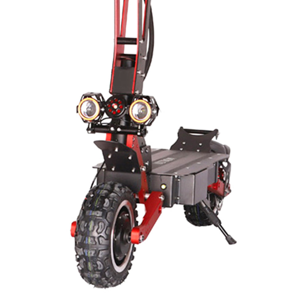 GLIDER ES-M8-Max 2800W*2 60V 21Ah Foldable Electric Scooter Portable LED Display Device - Black&Red