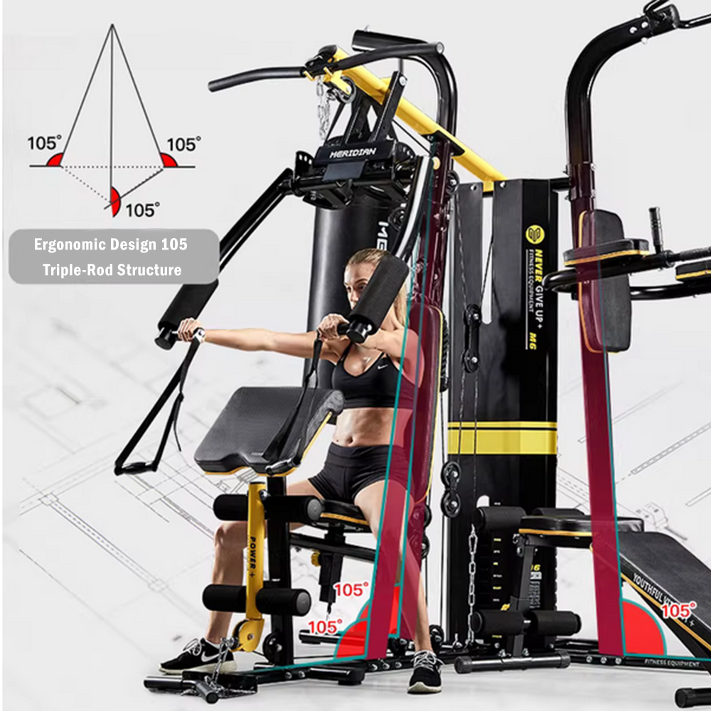 MERIDIAN M6 Weight Training Multifunction System Exercise Workout Fitness Home Gym