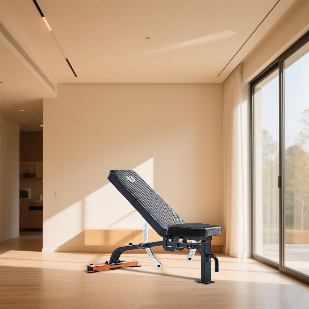 MERIDIAN B5 134.6cm Home Fitness Gear Front Rollers Heavy - Duty Thick Pipes Dumbbell Bench Press