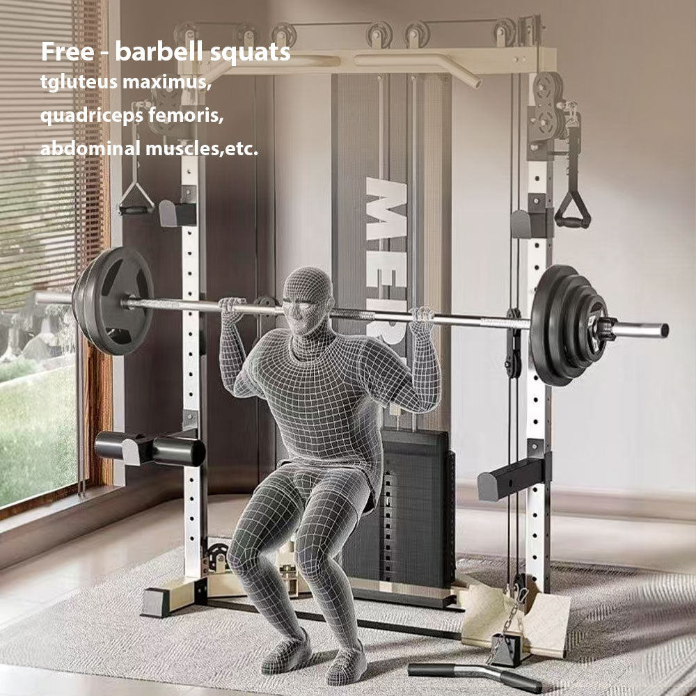MERIDIAN C3 Steel Stable Structure Multi-Functional Home Power Training Squat Rack Smith Machine