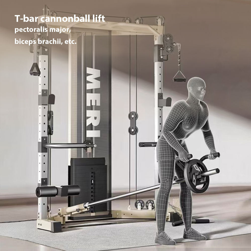 MERIDIAN C3 Steel Stable Structure Multi-Functional Home Power Training Squat Rack Smith Machine