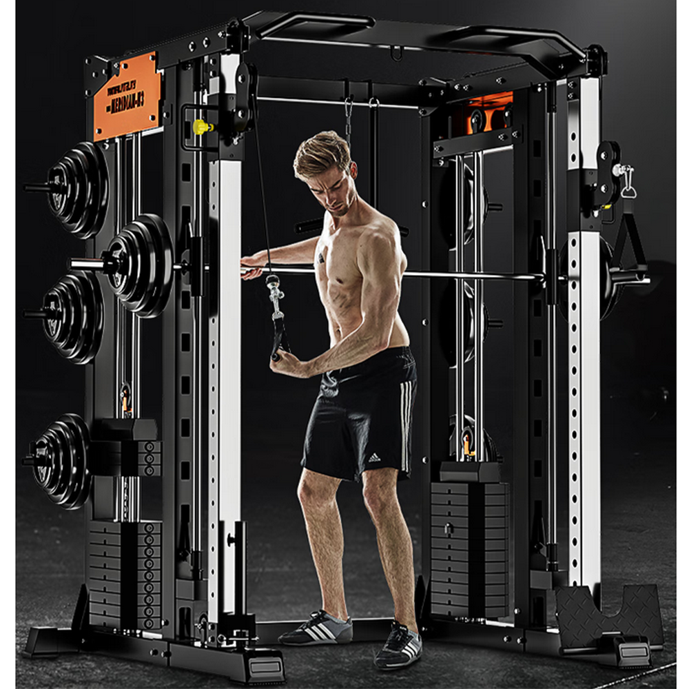 MERIDIAN HS1 Home Gym Multi Function Power Rack Squat Cage Weight Train Equipment Smith Machine