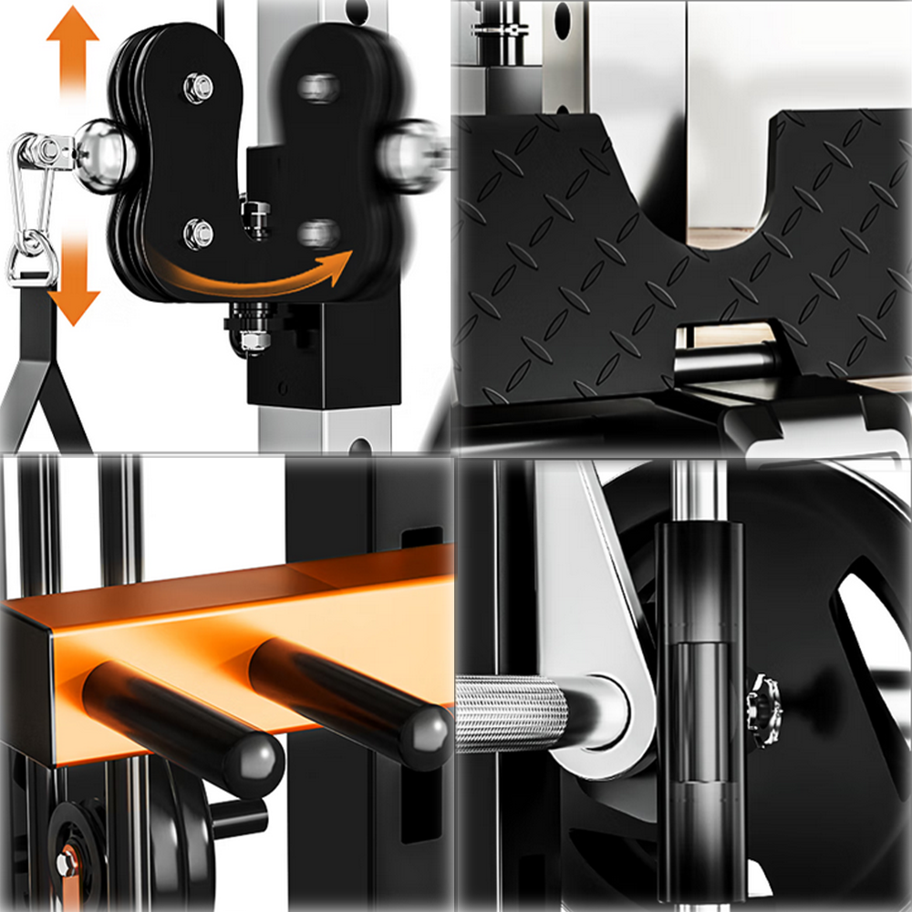 MERIDIAN HS1 Home Gym Multi Function Power Rack Squat Cage Weight Train Equipment Smith Machine