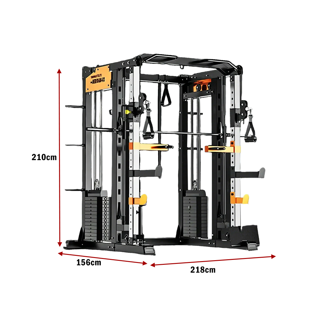 MERIDIAN HS1 Home Gym Multi Function Power Rack Squat Cage Weight Train Equipment Smith Machine