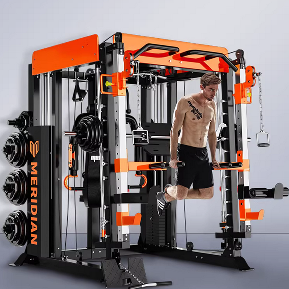MERIDIAN Q9 Home Gym Multi Function Power Rack Squat Cage Weight Train Equipment Smith Gantry Crane Machine