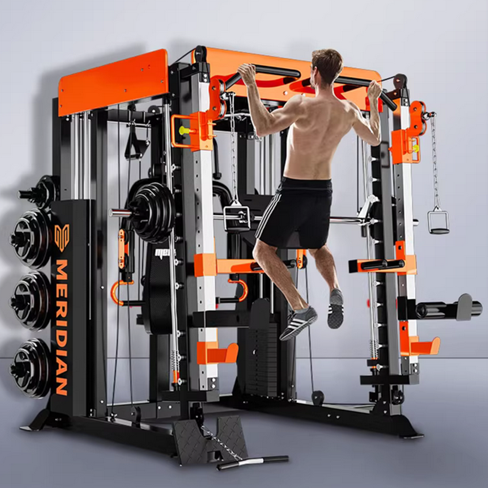 MERIDIAN Q9 Home Gym Multi Function Power Rack Squat Cage Weight Train Equipment Smith Gantry Crane Machine