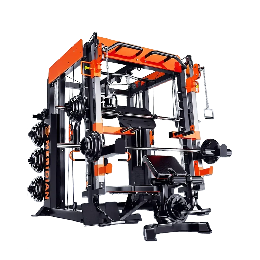MERIDIAN Q9 Home Gym Multi Function Power Rack Squat Cage Weight Train Equipment Smith Gantry Crane Machine