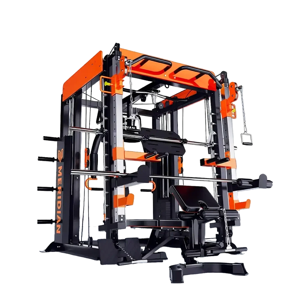 MERIDIAN Q9 Home Gym Multi Function Power Rack Squat Cage Weight Train Equipment Smith Gantry Crane Machine
