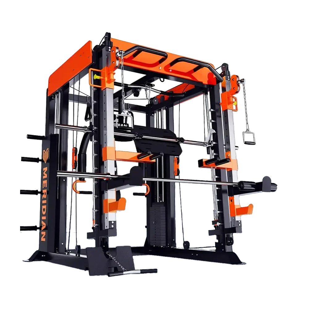 MERIDIAN Q9 Home Gym Multi Function Power Rack Squat Cage Weight Train Equipment Smith Gantry Crane Machine