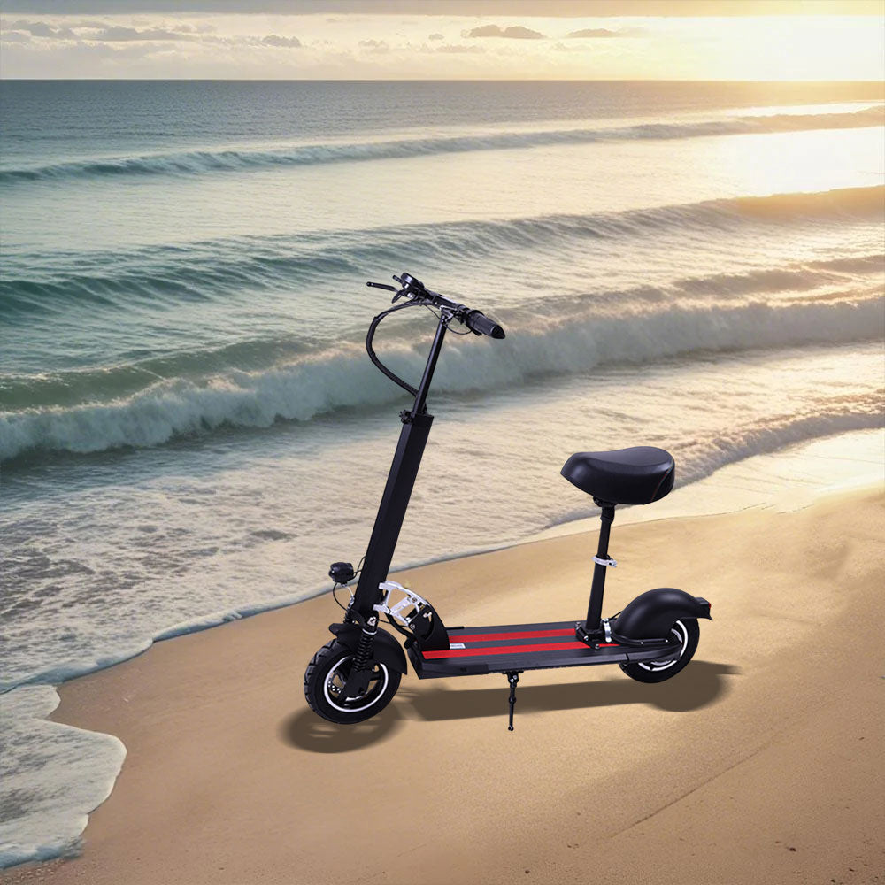 GLIDER 500W Electric Scooter w/Seat Motorised Adult Kids Boys Riding Foldable