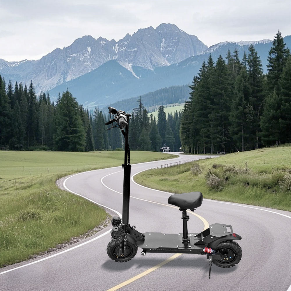 GLIDER 11SQSD Dual Motors* 1000W Electric Scooter w/ Seat 48V 13AH Battery