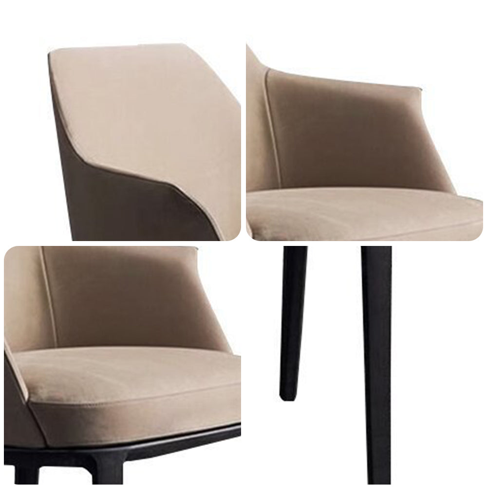 LIVARA DC1051 Simple Style Dining Chair Solid Wood Frame