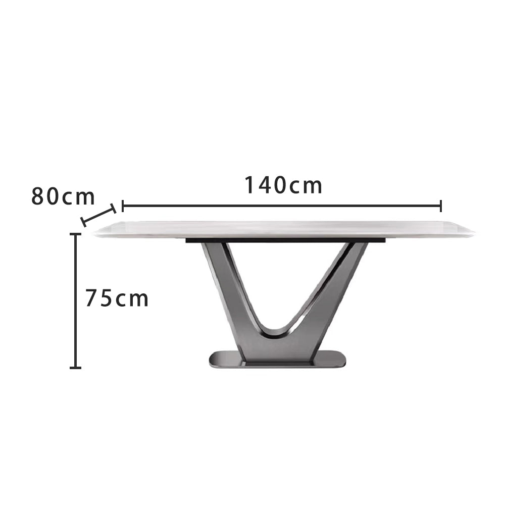 LUXORA DT1161 Minimalist Style 130-140-160-180cm Sintered Stone Dining Table