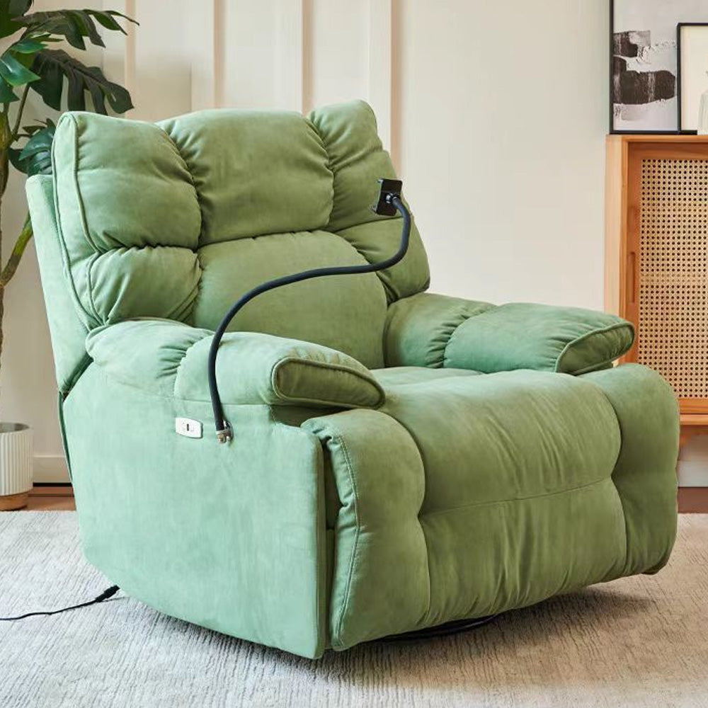 LIVARA EC1028 Matte Fabric Phone Holder Electric Reclining Leisure Chair
