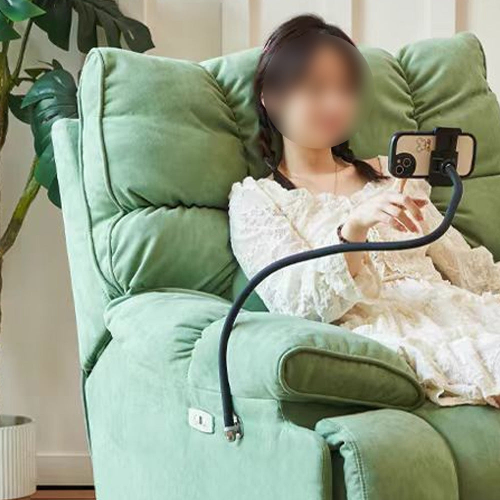 LIVARA EC1028 Matte Fabric Phone Holder Electric Reclining Leisure Chair