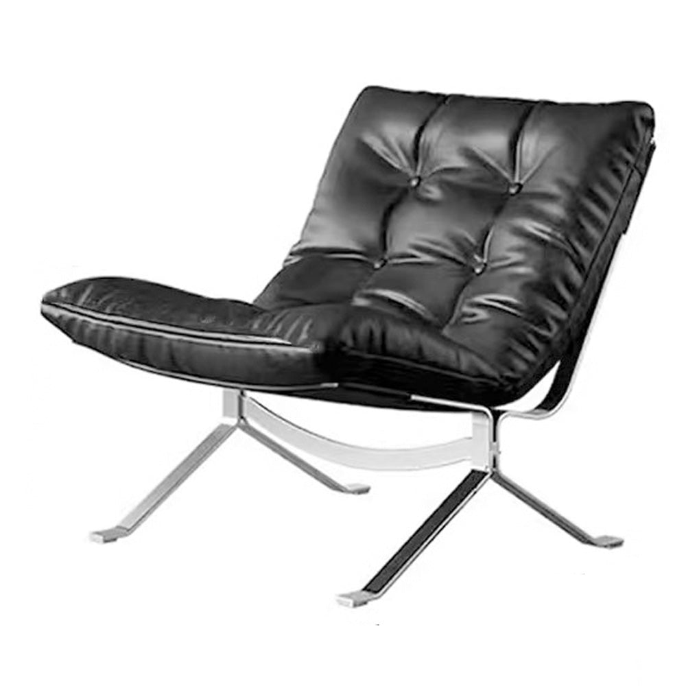 LIVARA EC1029 Stainless Steel Down Feather Ultra Fiber Leather Leisure Chair