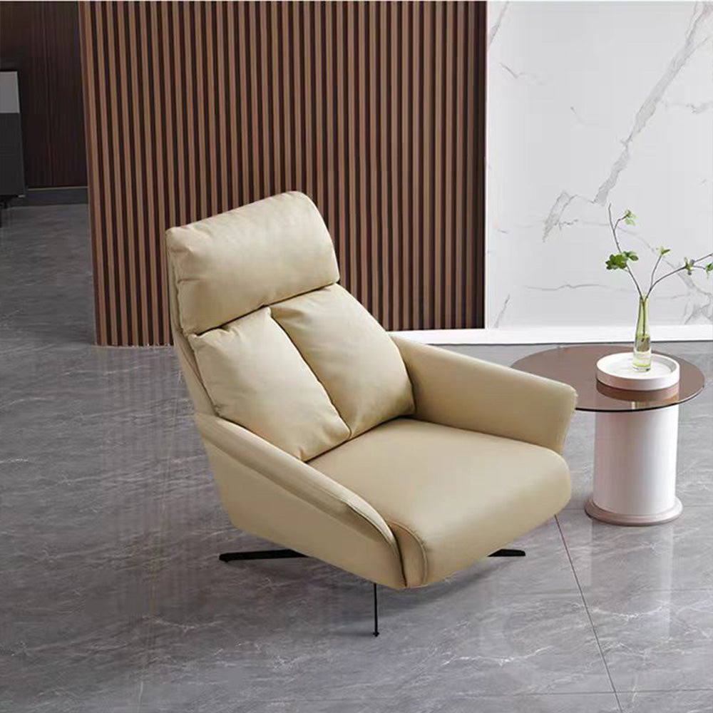 LIVARA EC1058 Rotating Chair with Iron Frame, Foam, Down Feather, and Microfiber