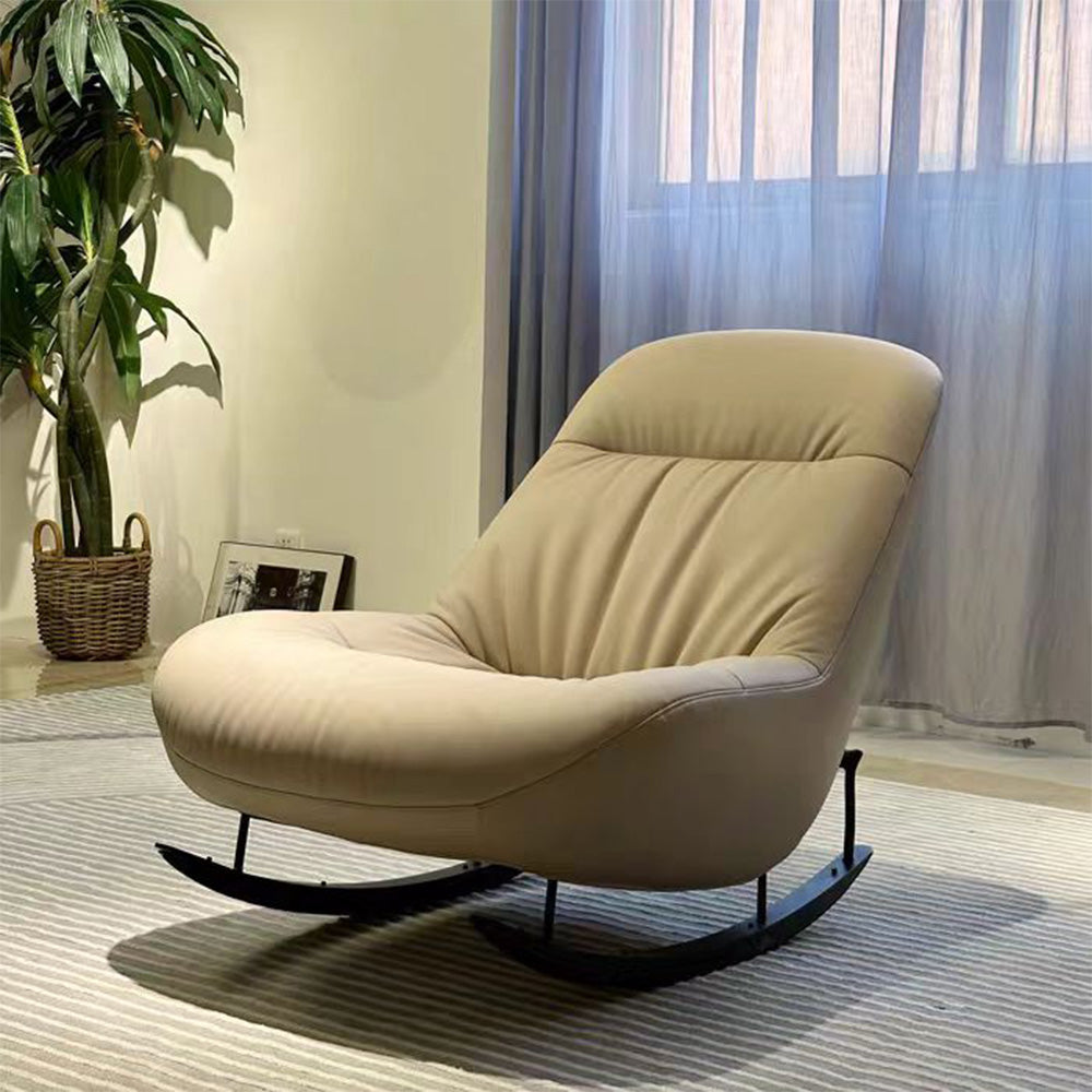 LIVARA EC1061 Wooden Frame with High-Density Foam and Rocking Legs Leisure Chair