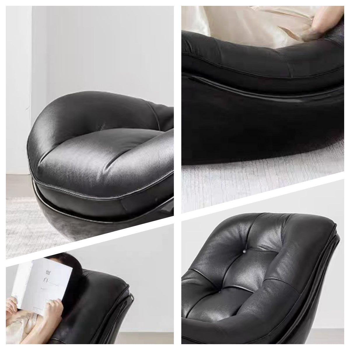 LUXORA EC1236 High-Density Resilience Foam Leisure Chair / Single Sofa