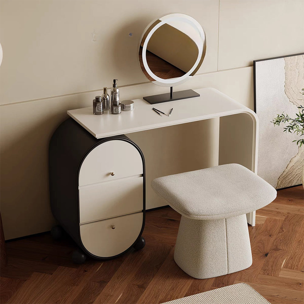 LUXORA DR1082 100-120cm Lacquered Solid Wood Tabletop Dressing Table