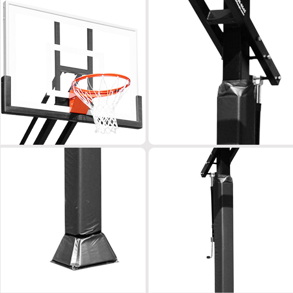 DUNK MASTER M029 Basketball System In Ground Basketball Stand Ring Hoop Ironman Heavy Duty Professional