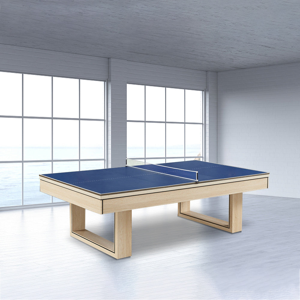CUETIQ 8FT 3-IN-1 Simple Modern Pool Table/ Billiards Table/ Pingpong Table/ Dining Table with Free Accessories