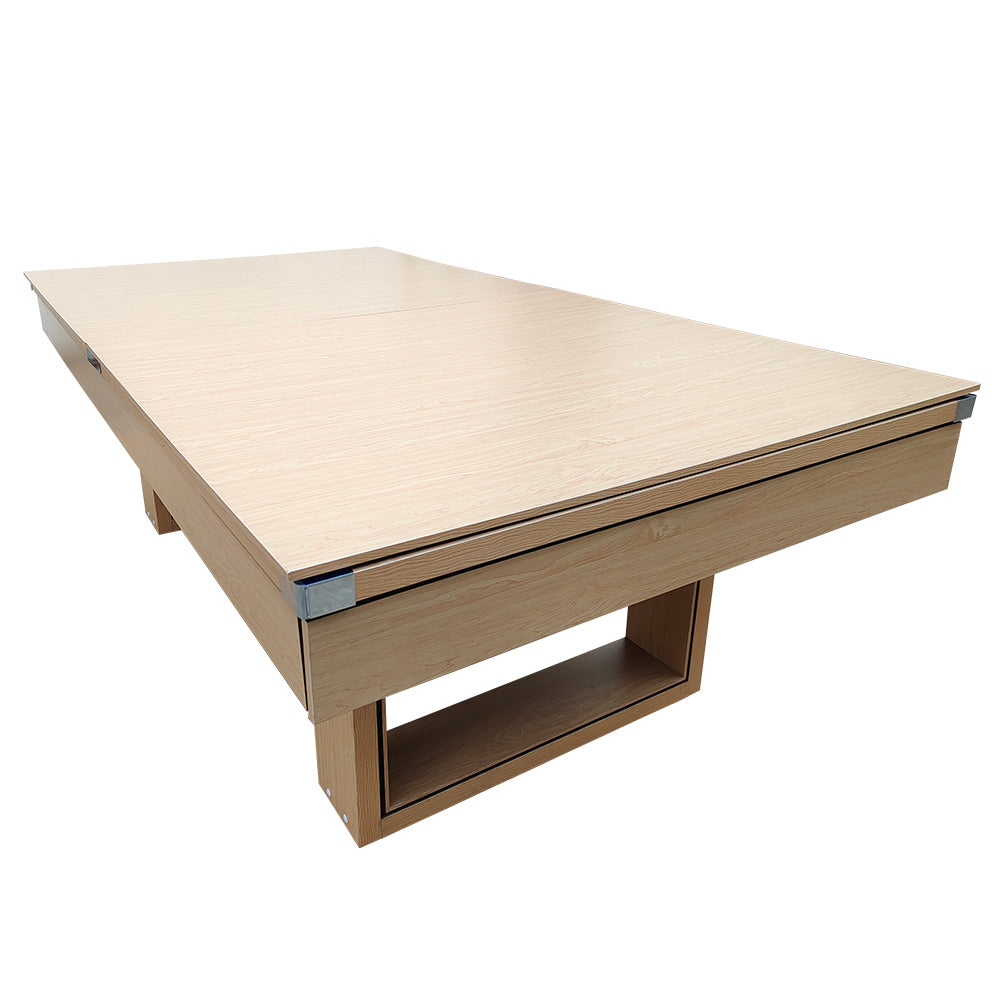CUETIQ 8FT 3-IN-1 Simple Modern Pool Table/ Billiards Table/ Pingpong Table/ Dining Table with Free Accessories