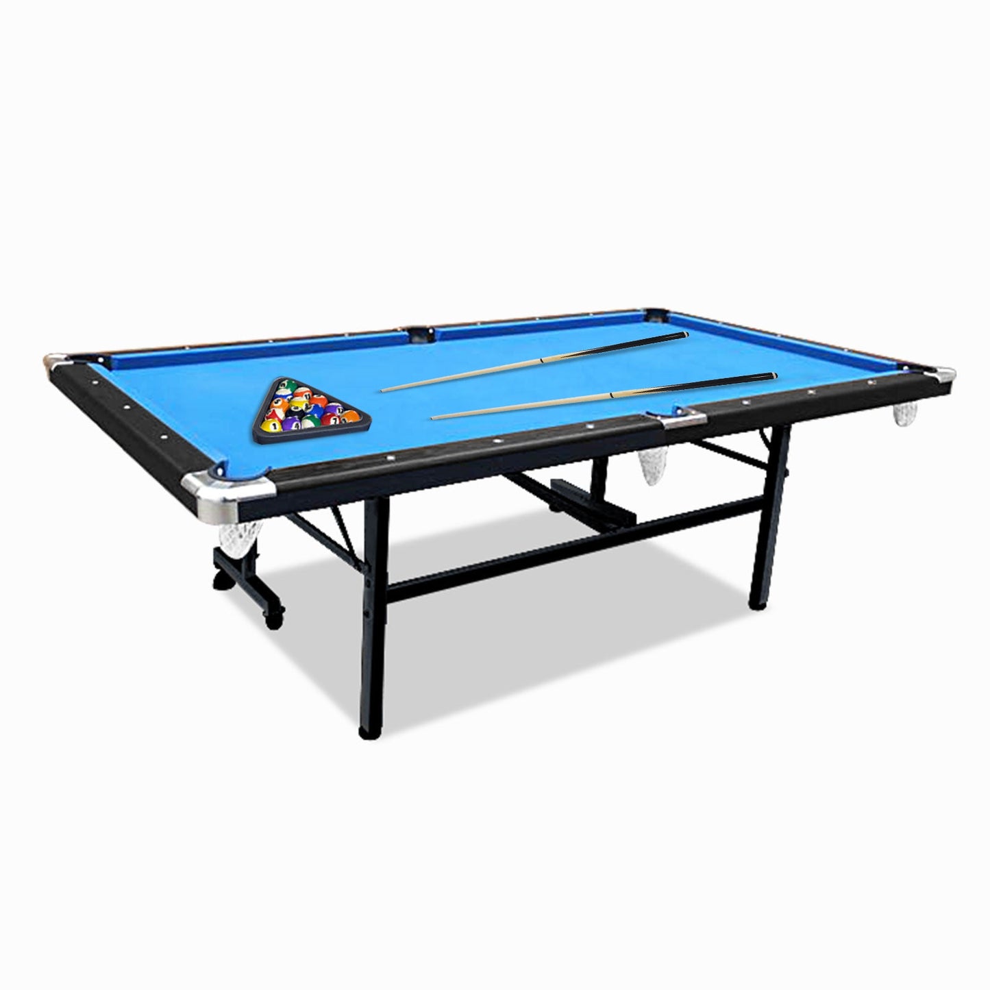 CUETIQ 6FT Free Accessory Foldable Pool Table Billiard Table