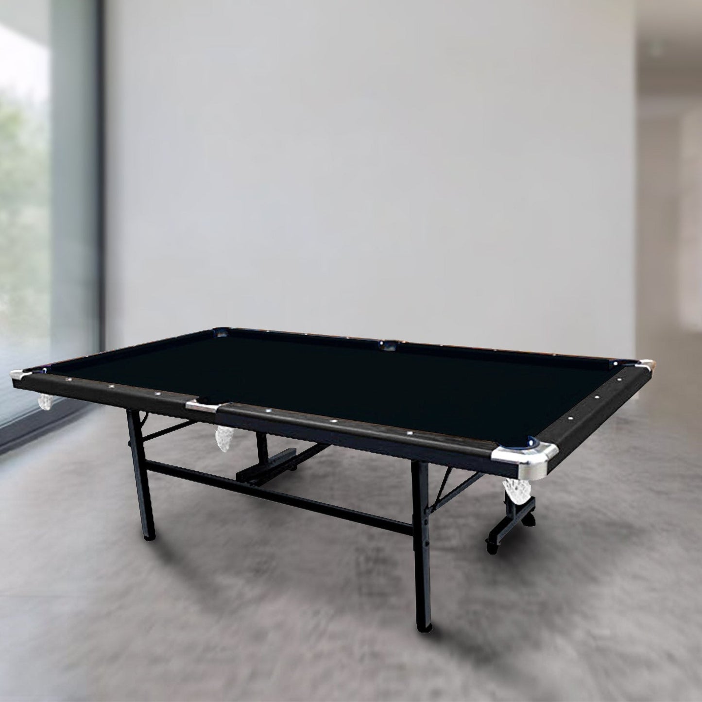 CUETIQ 6FT Free Accessory Foldable Pool Table Billiard Table