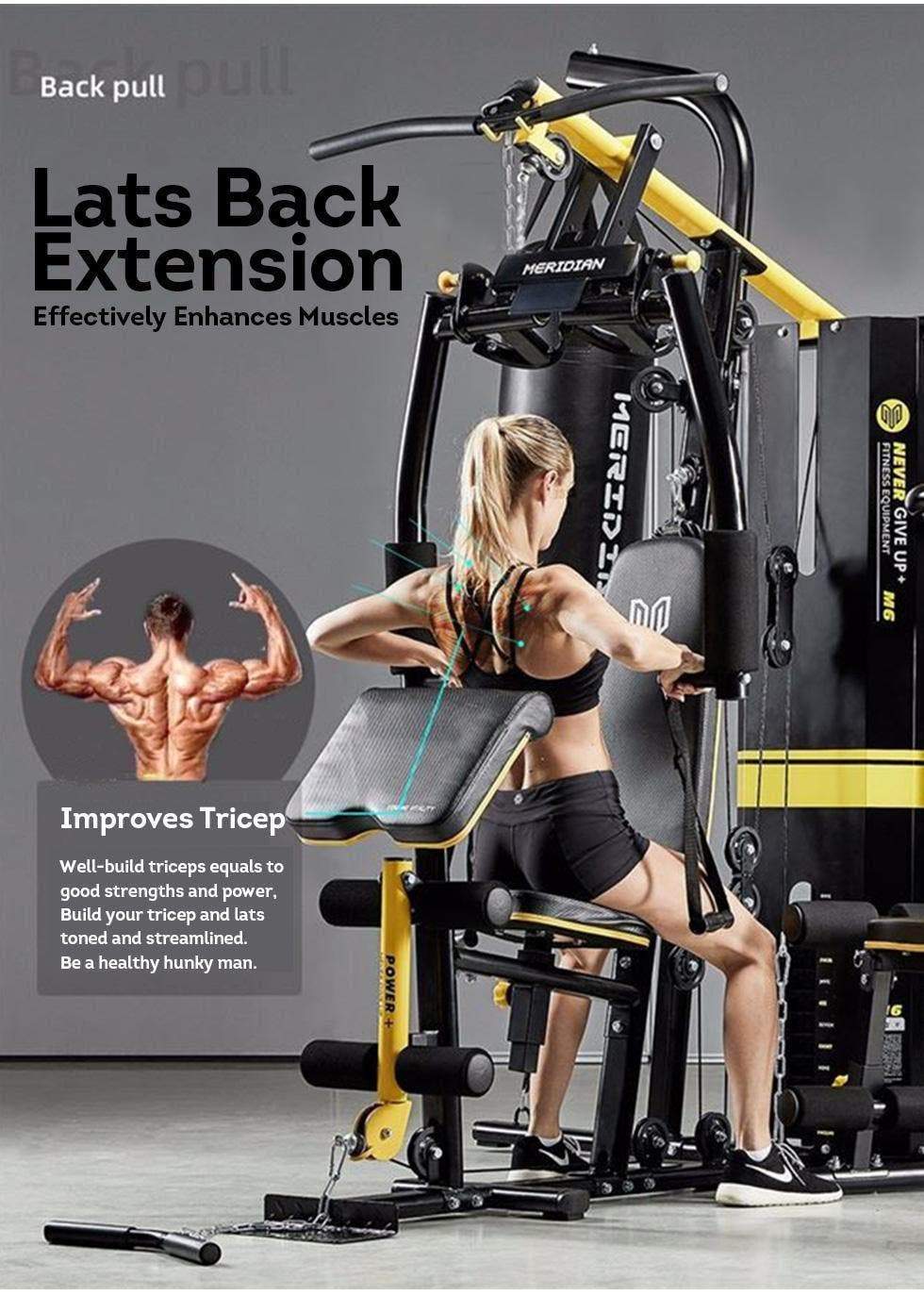 MERIDIAN M6 Weight Training Multifunction System Exercise Workout Fitness Home Gym