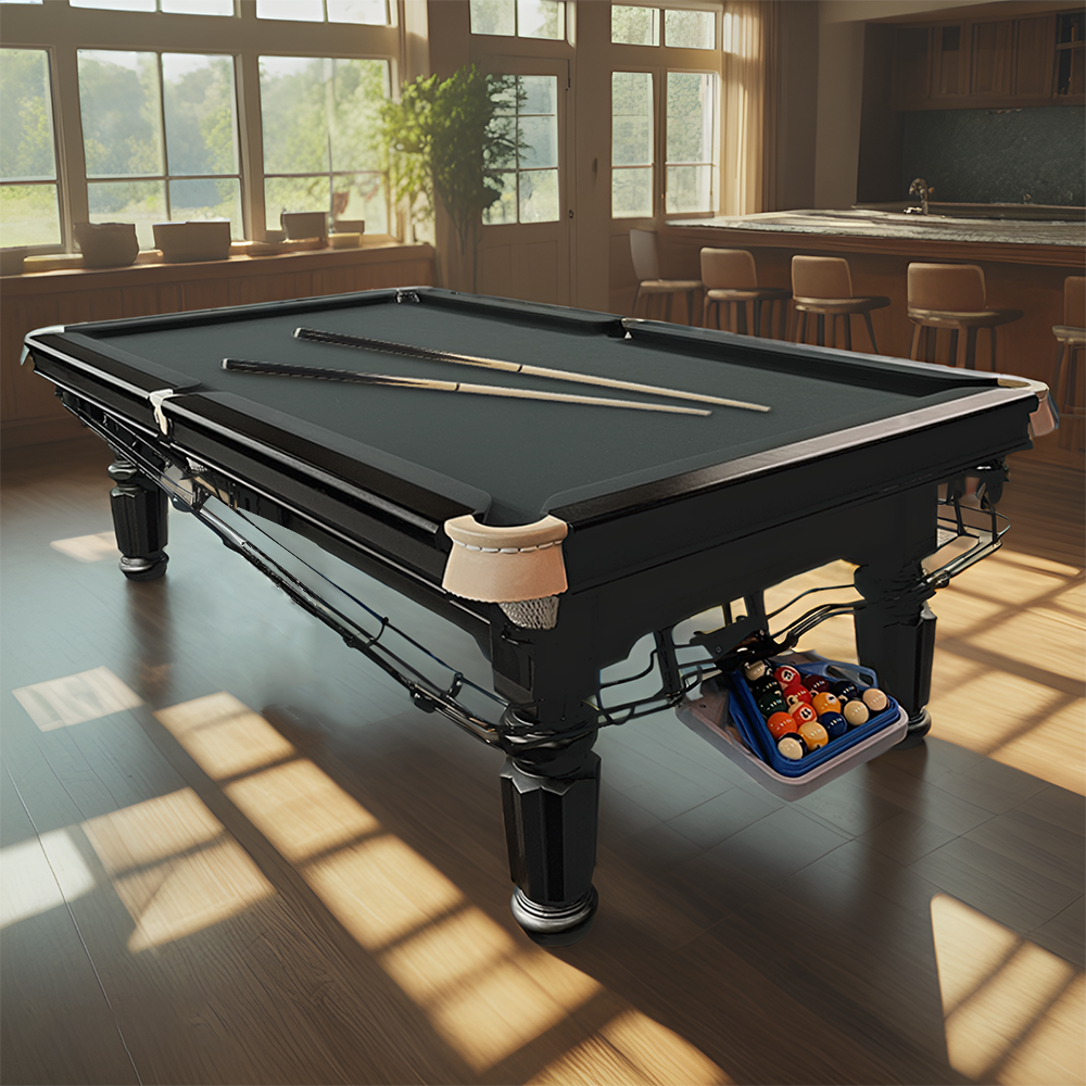 QUESLA 45mm Thickness Slate 8FT Pool Table/Billiard Table Free Installation&Delivery (New Arrival Special $1999.99,Original Price: $2799.99)-Red&Green&Blue&Black