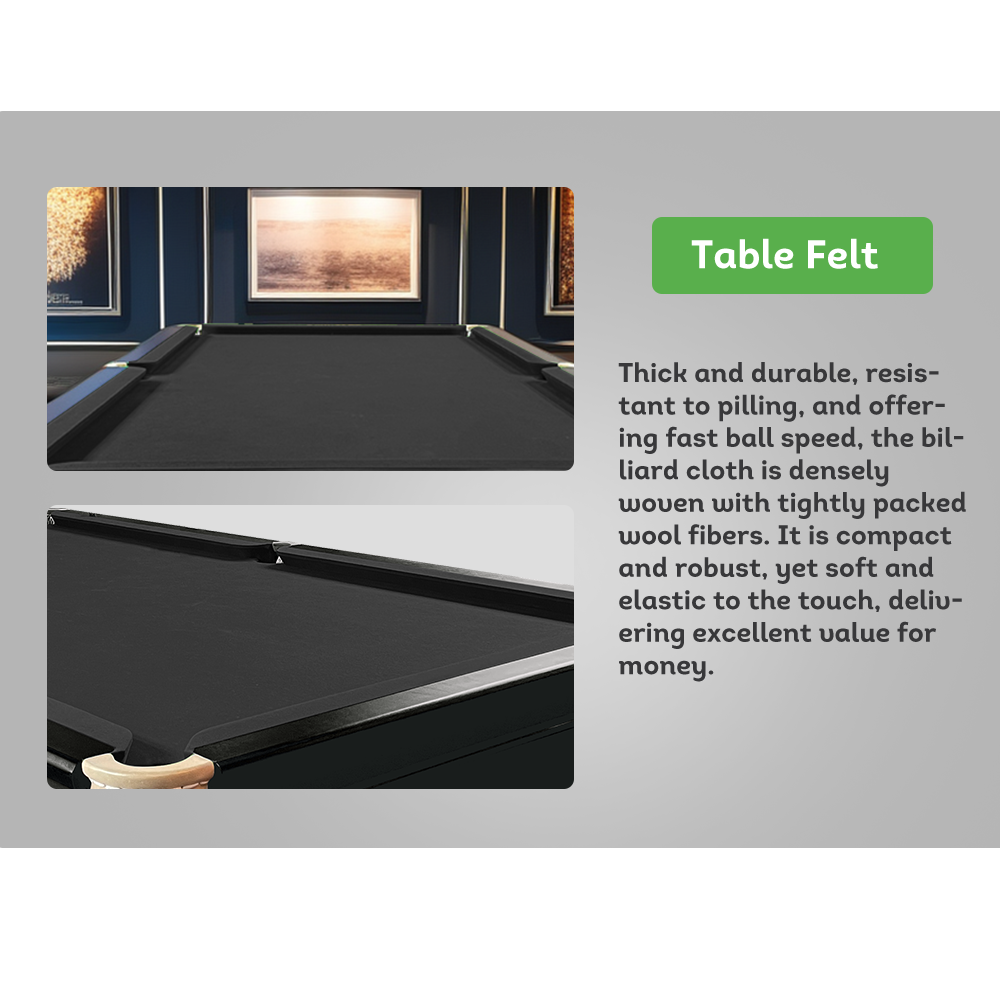 QUESLA 45mm Thickness Slate 8FT Pool Table/Billiard Table Free Installation&Delivery (New Arrival Special $1999.99,Original Price: $2799.99)-Red&Green&Blue&Black