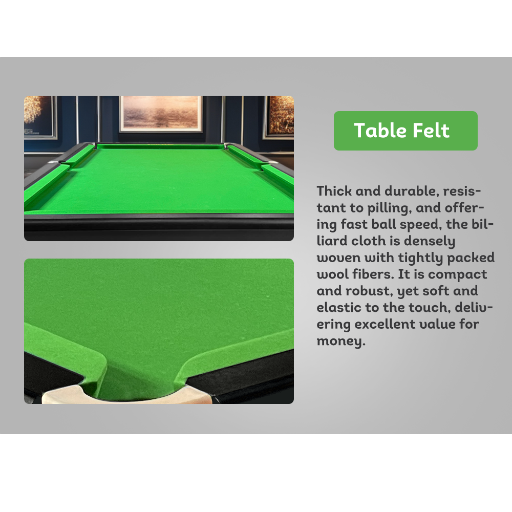 QUESLA 45mm Thickness Slate 8FT Pool Table/Billiard Table Free Installation&Delivery (New Arrival Special $1999.99,Original Price: $2799.99)-Red&Green&Blue&Black