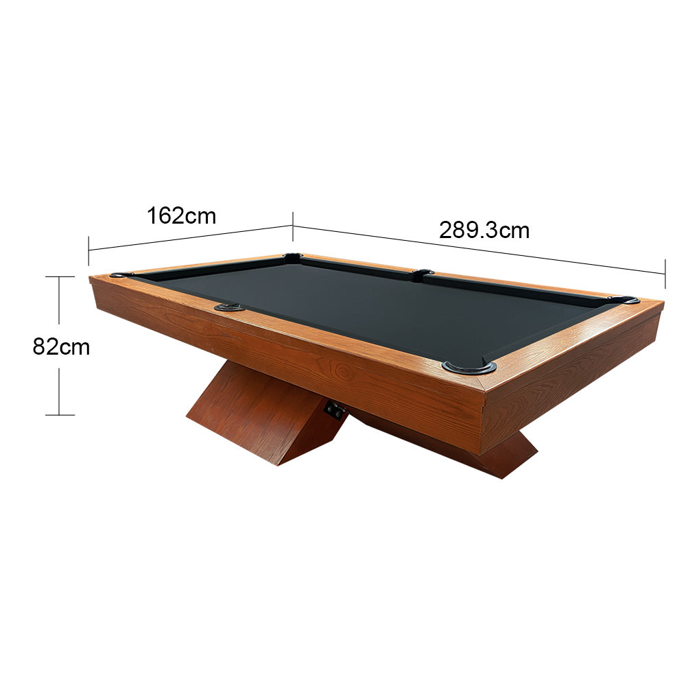 QUESLA WY20 9FT Luxury Slate Billiard Table w/ Free Accessories Pool Table 3 PCS Slate - Yellow&Dark Grey