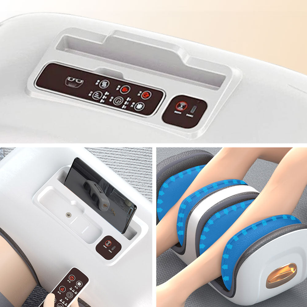 RELAXA G65 3-Level Vibration Massage Knee Massage Device - Blue/White/Pink
