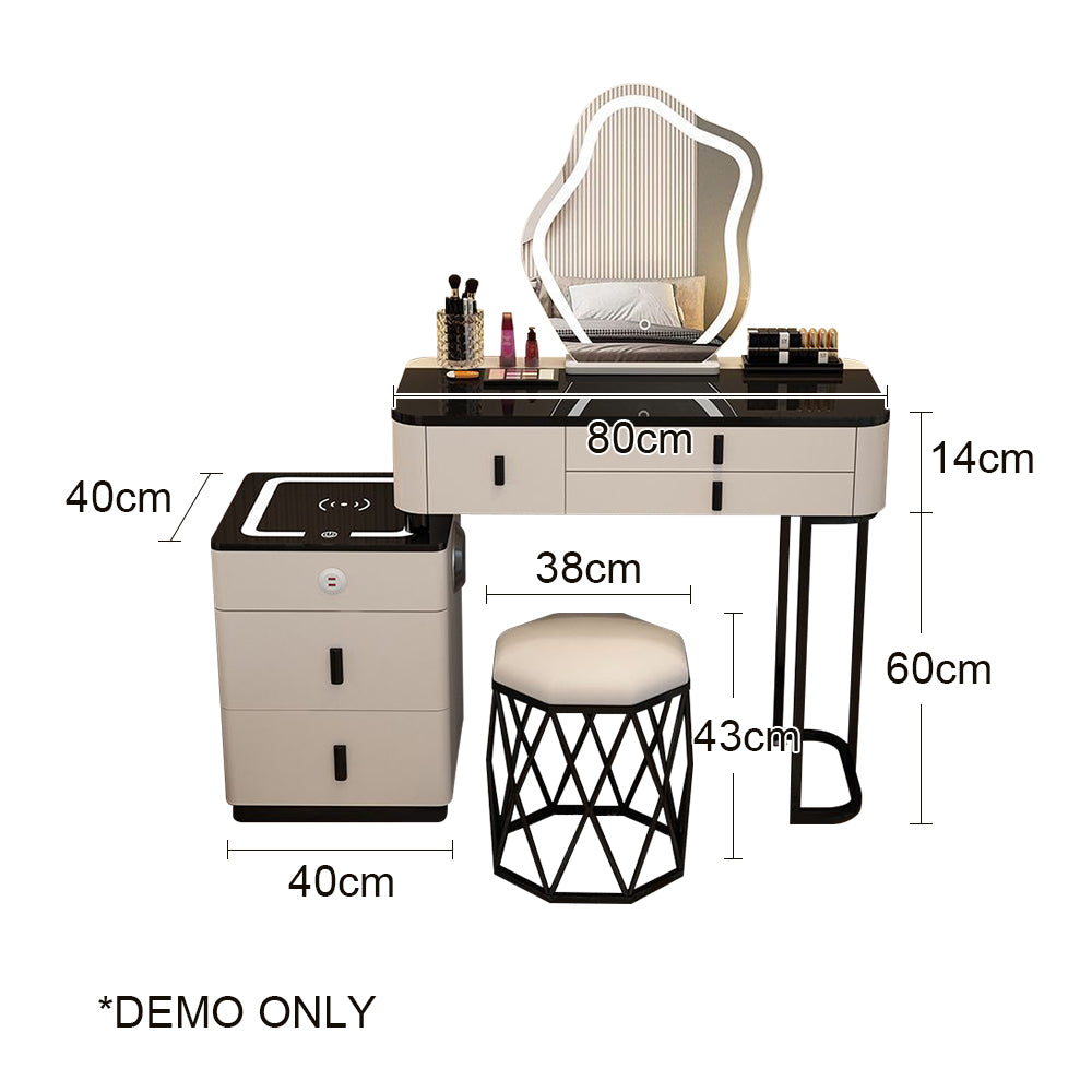 LIVARA 80CM/100CM Length Dressing Table Set Multifunctional Table