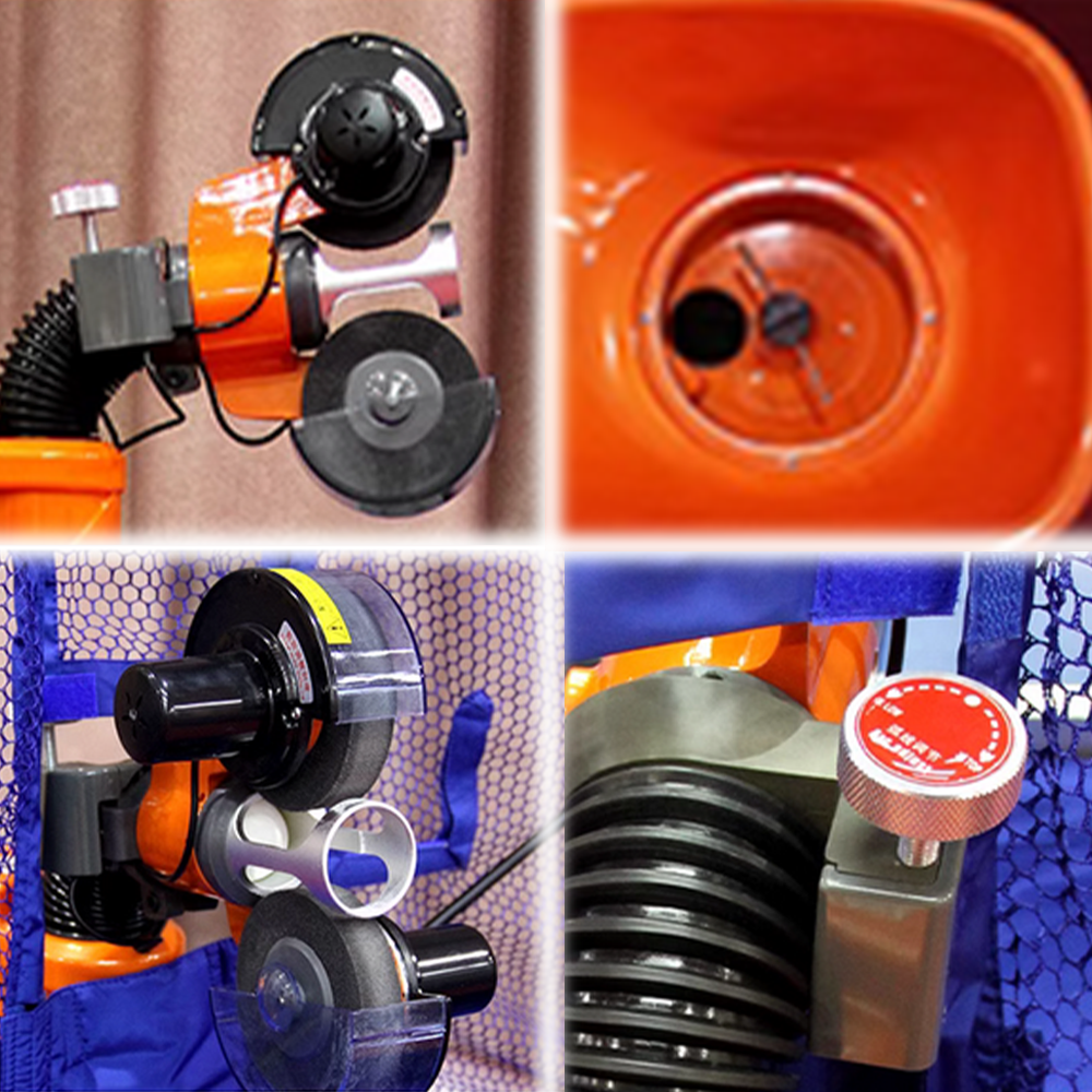 DOUBLE FISH SPINIX DF G8 Double Rotor Driven Table Tennis Terving Machine-Orange