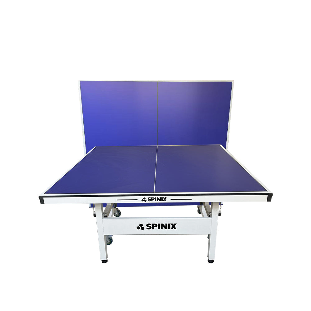SPINIX 16mm Indoor Blue Foldable Solo Play Table Tennis Pingpong Table-Bats Balls Net