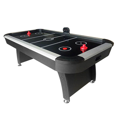 AIRMAX AH13 7FT Air Hockey Table LED Electronic Scoring System - Black