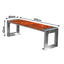 SOLARA Outdoor Stainless Steel Anti-corrosive Wood Bench