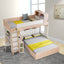 LUXORA 1.5m Large Storage Capacity Bunk Bed With Mattresses