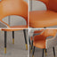 LIVARA Carbon Steel Frame Chair PU Leather Surface