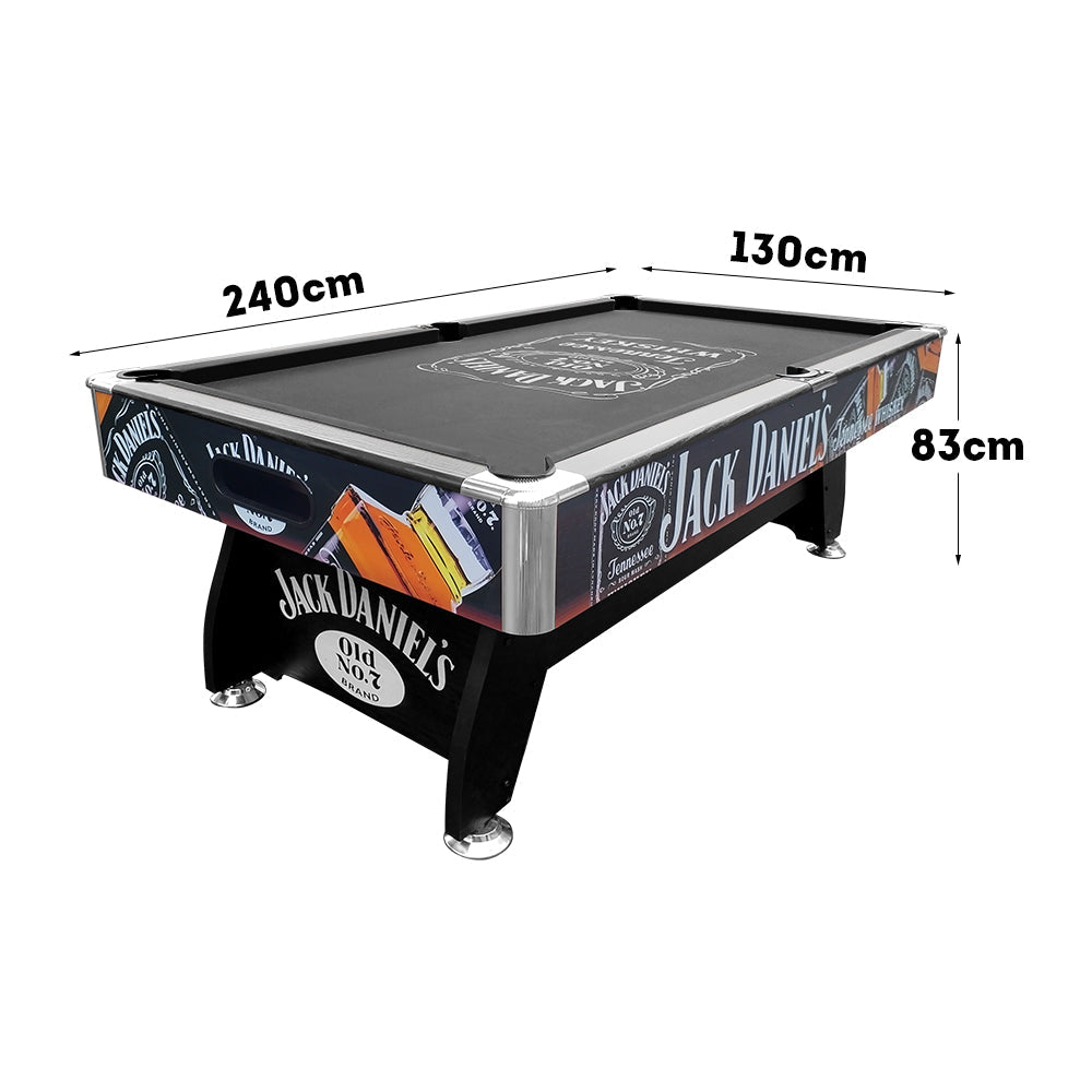 CUETIQ JD LOGO 8FT MDF Pool Snooker Billiards Table Free Accessory